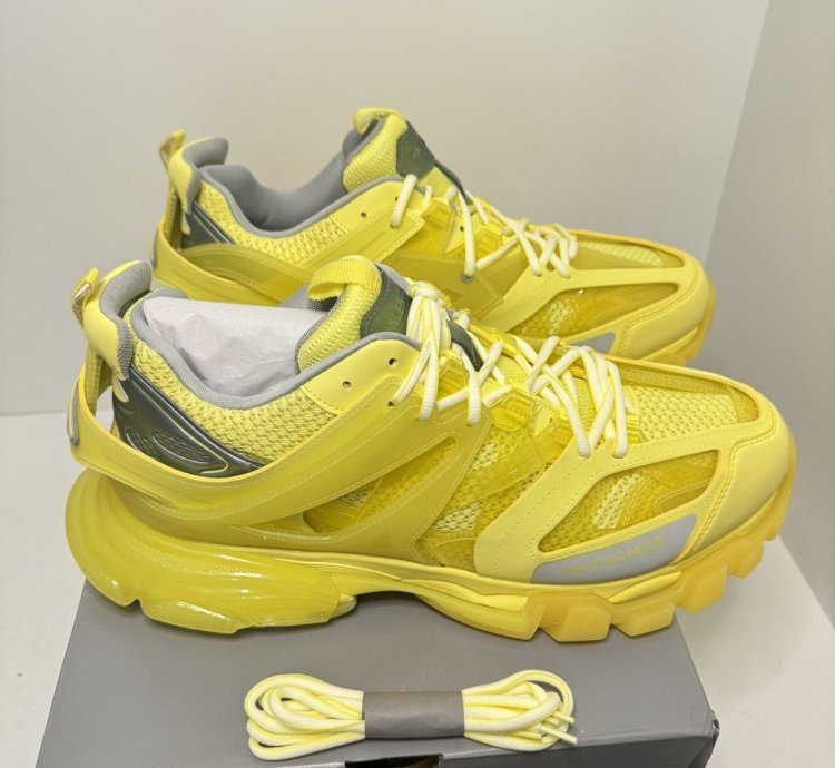 Balenciaga Track Yellow Clear Size 47 14 New With Box