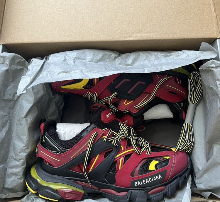Balenciaga Tracks Bordeaux Yellow