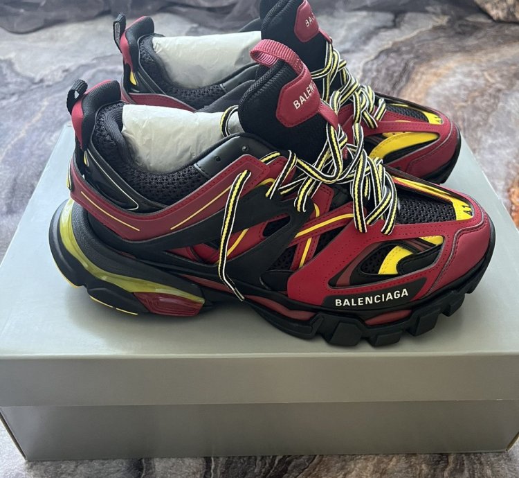 Balenciaga Tracks Bordeaux Yellow