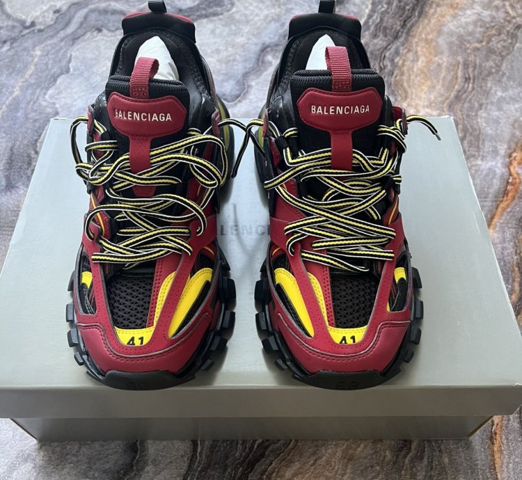 Balenciaga Tracks Bordeaux Yellow