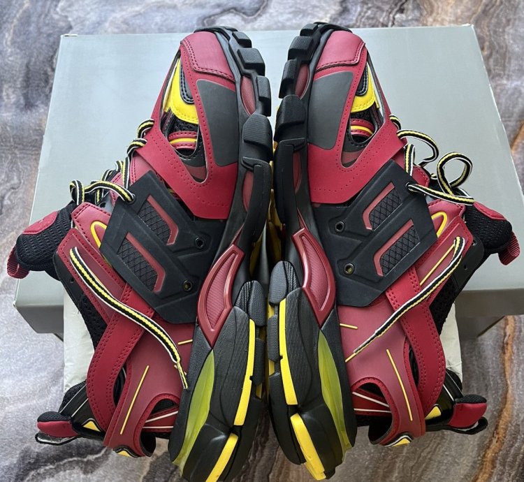 Balenciaga Tracks Bordeaux Yellow
