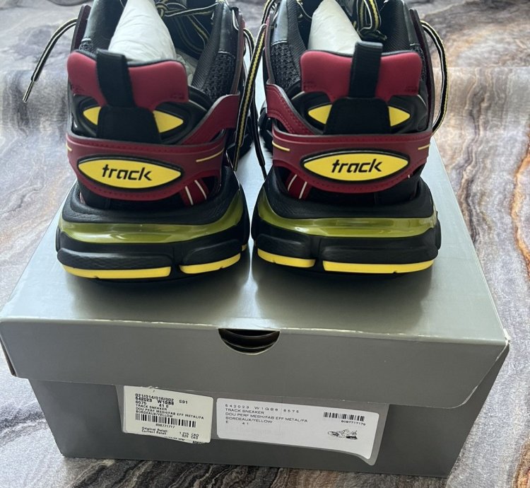 Balenciaga Tracks Bordeaux Yellow