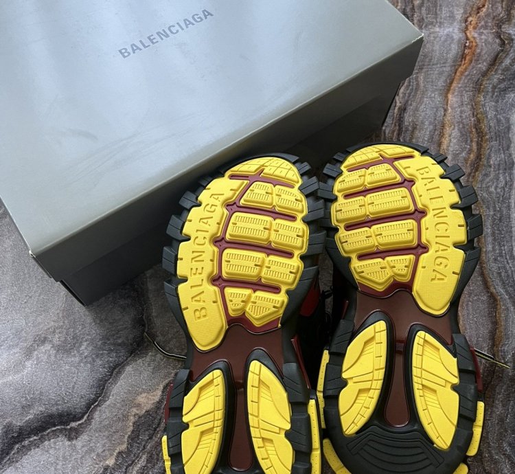 Balenciaga Tracks Bordeaux Yellow