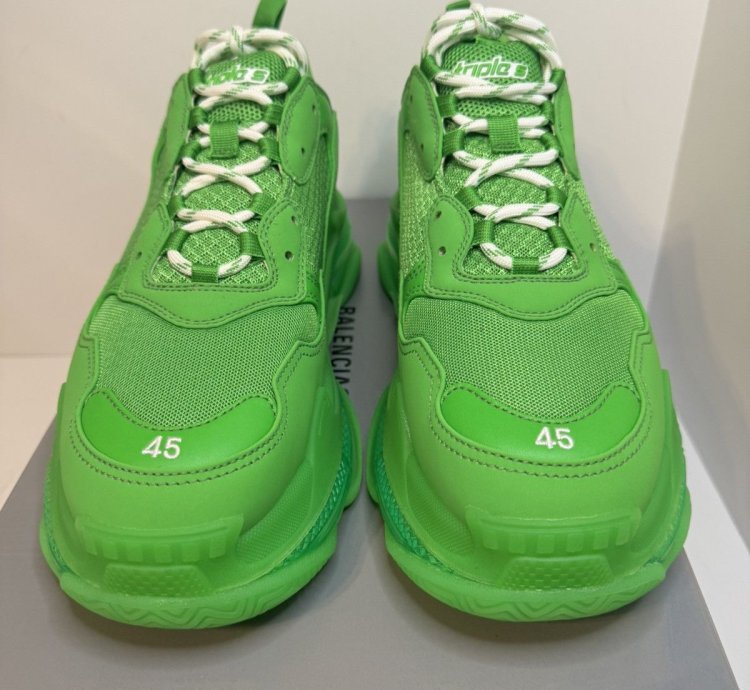 BALENCIAGA Triple Green Trainer Sneakers