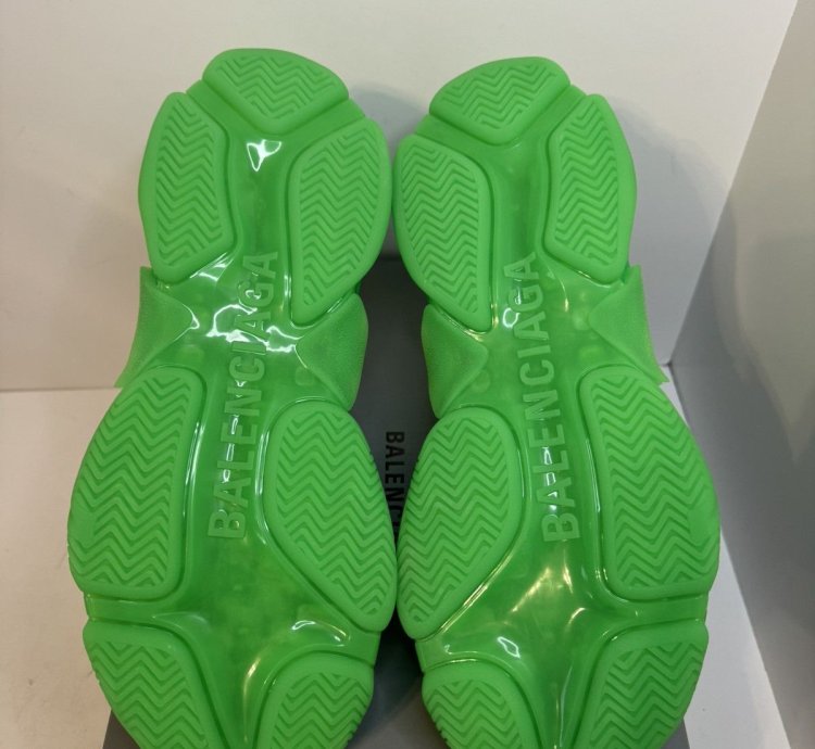 BALENCIAGA Triple Green Trainer Sneakers