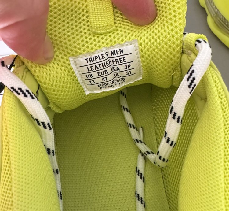Balenciaga Triple Men Sneakers Fluo Yellow