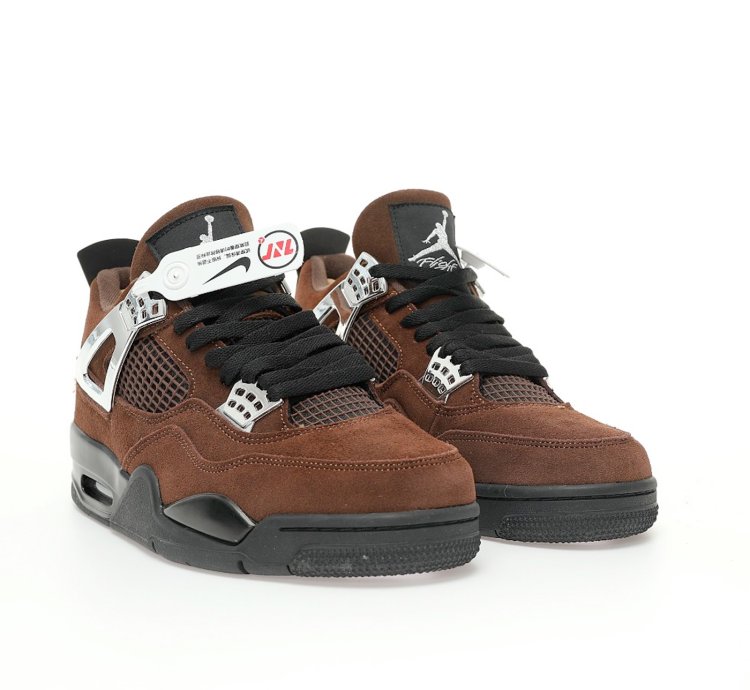 Nike Air Jordan 4 Retro " Silver Brown " -