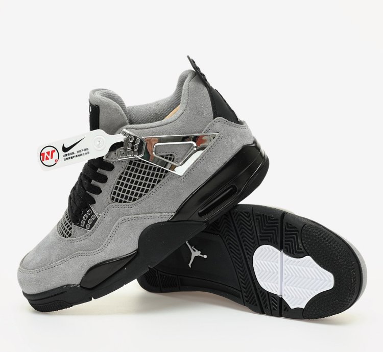Nike Air Jordan 4 Retro " Iron Neutral Grey Silver " 308497 - 409