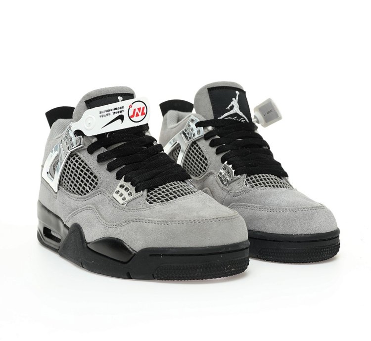 Nike Air Jordan 4 Retro " Iron Neutral Grey Silver " 308497 - 409