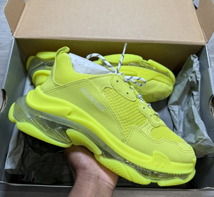 Balenciaga Triple Yellow Clear Sole