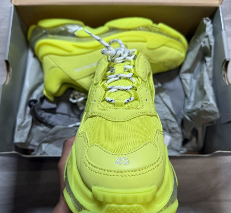 Balenciaga Triple Yellow Clear Sole