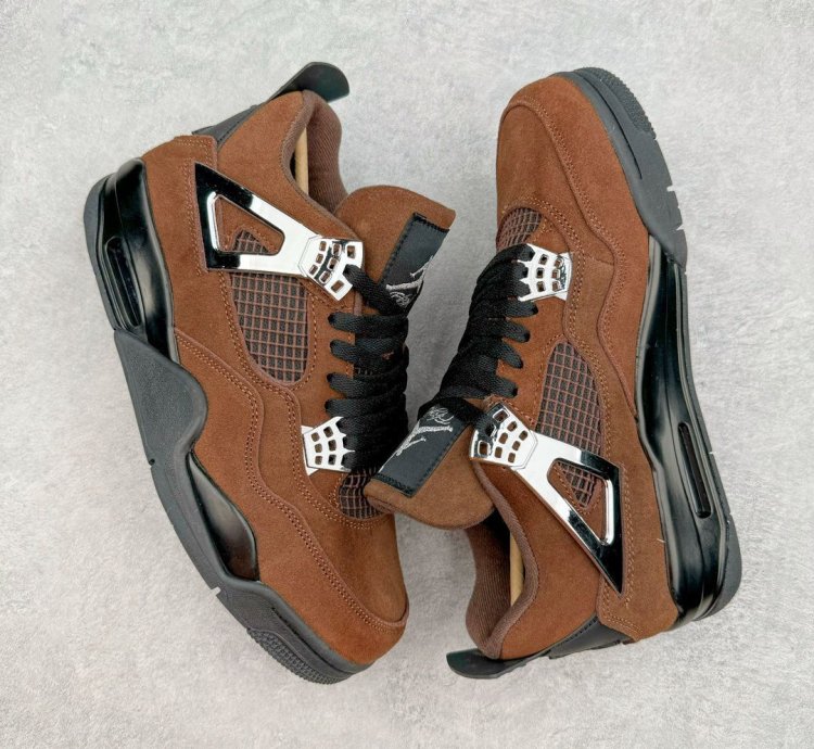 Nike Air Jordan 4 Retro " Silver Brown "