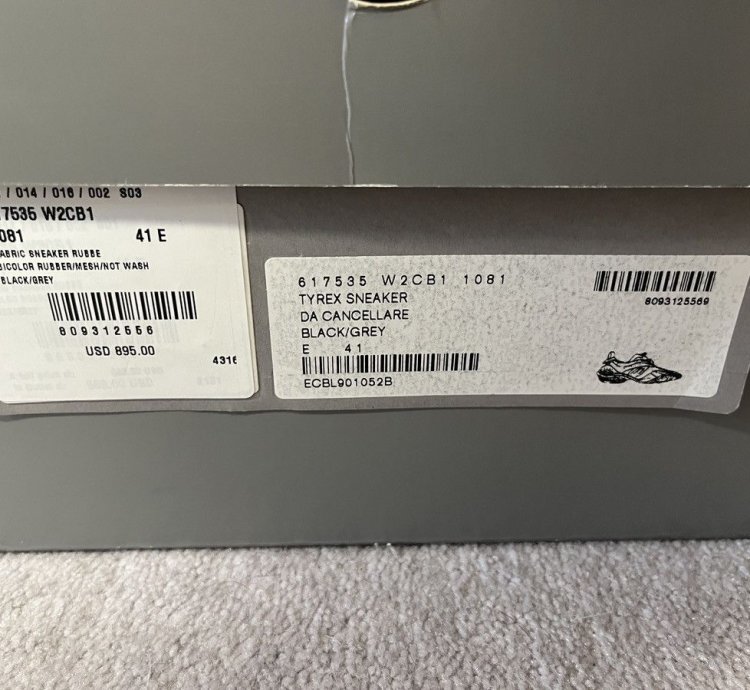Balenciaga Tyrex black grey 41