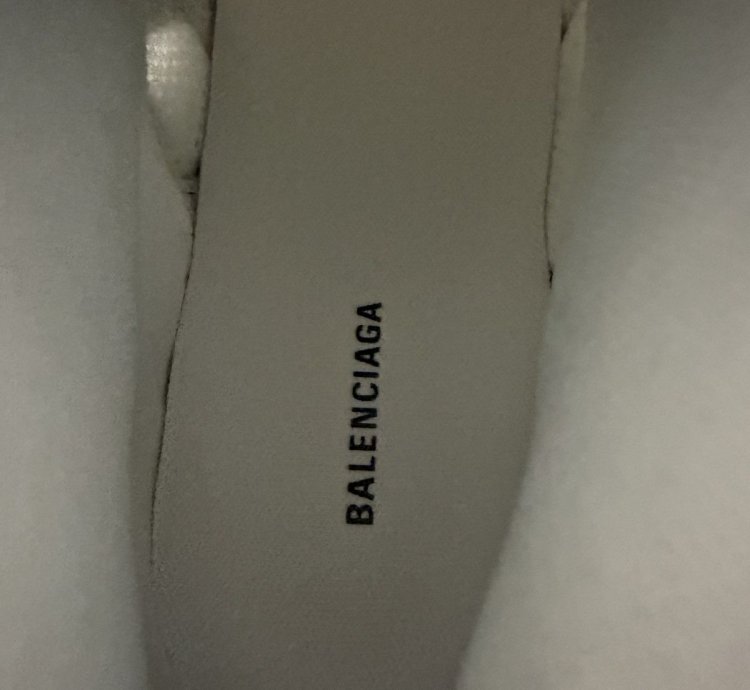 Balenciaga White Runner High Top Sneaker (44)