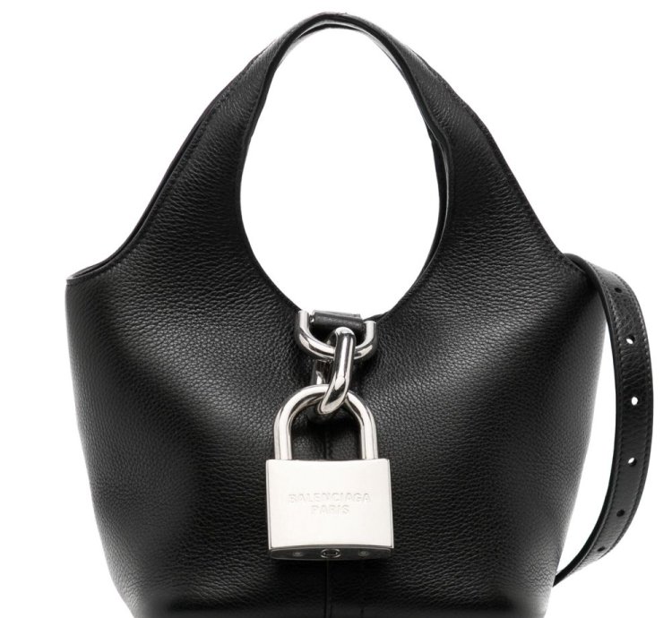 Balenciaga Medium Locker North South Leather Tote Bag