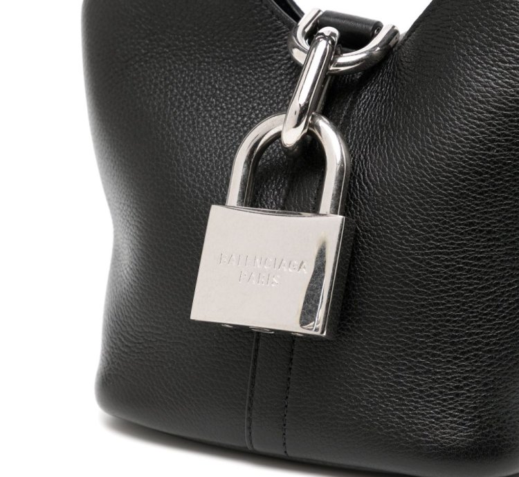 Balenciaga Medium Locker North South Leather Tote Bag