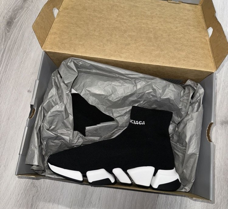 Black Balenciaga Speed LT Sneaker