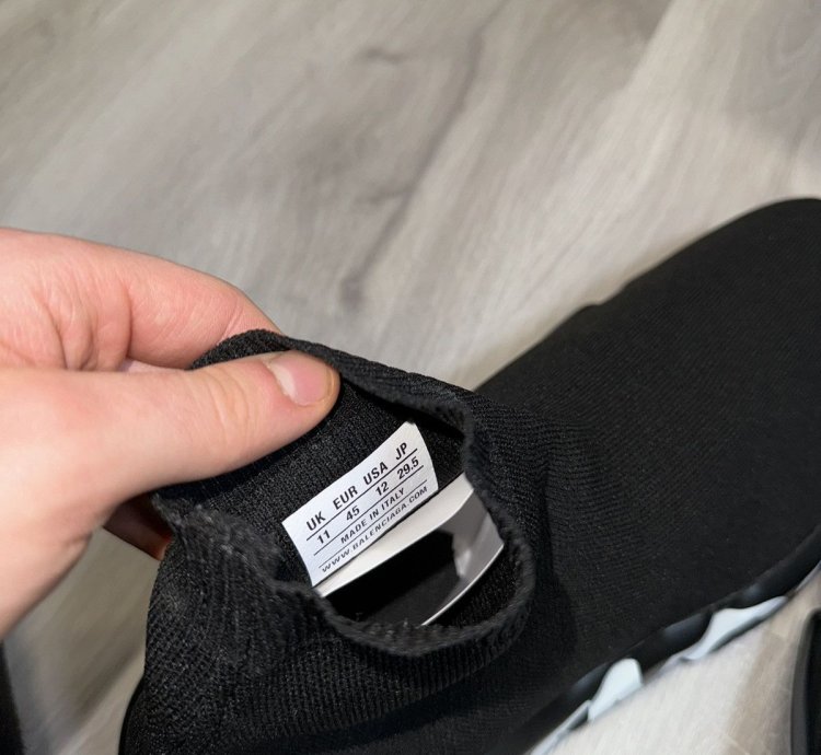 Black Graffiti Balenciaga Speed Trainers
