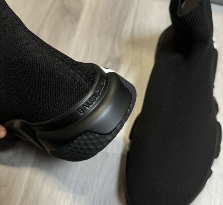Black Graffiti Balenciaga Speed Trainers