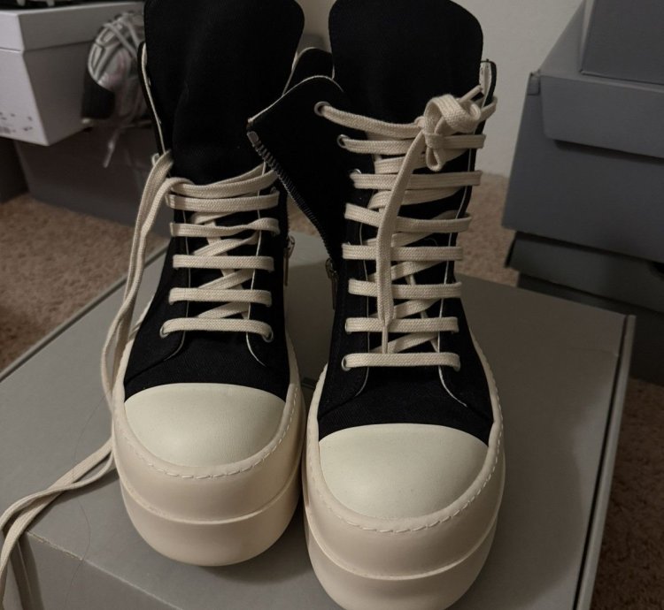 Black Mega Bumper Sneaker Rick owens