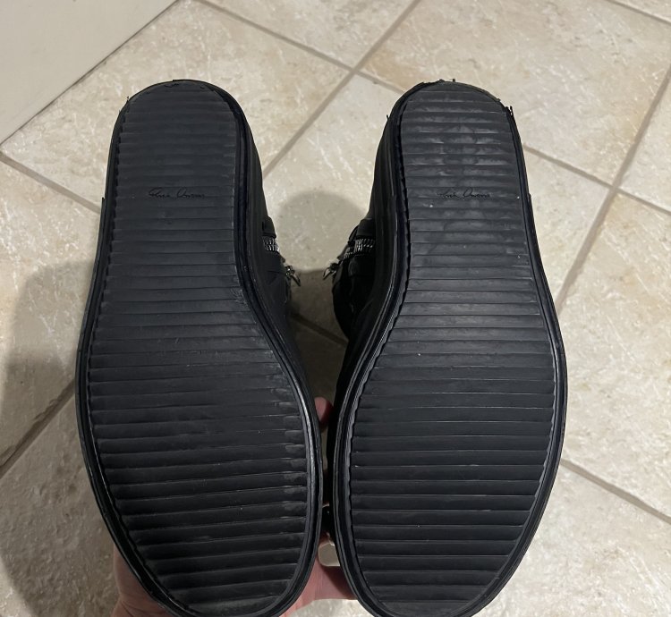 Black Rick Owen Performa Tape Geobaskets