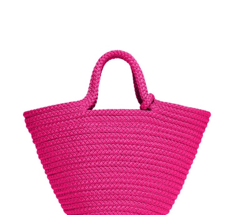 Balenciaga Small Ibiza Woven Basket Bag
