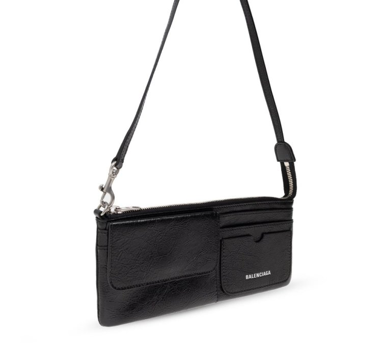 Balenciaga logo Print Shoulder Bag