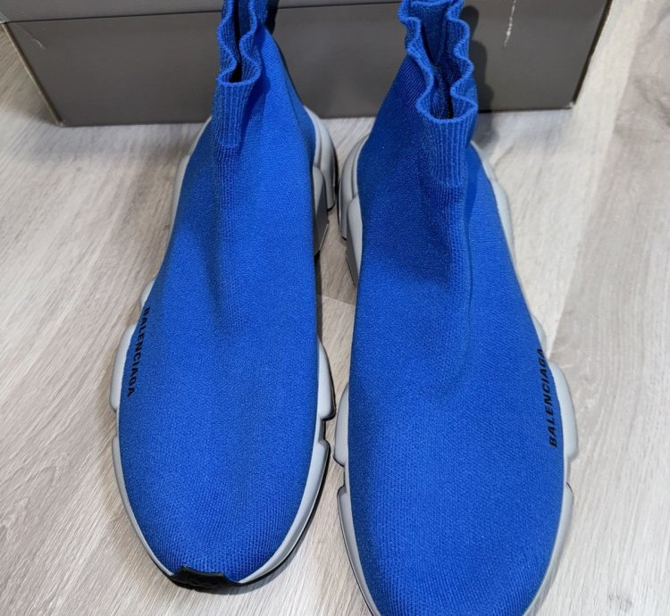 Blue Balenciaga Speed Trainer