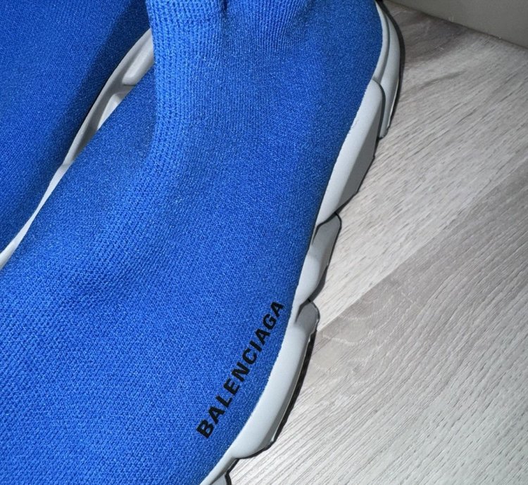 Blue Balenciaga Speed Trainer