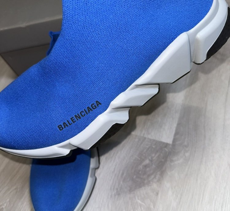 Blue Balenciaga Speed Trainer