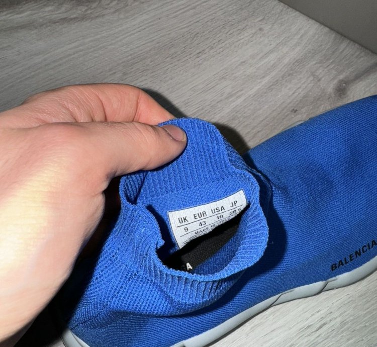 Blue Balenciaga Speed Trainer