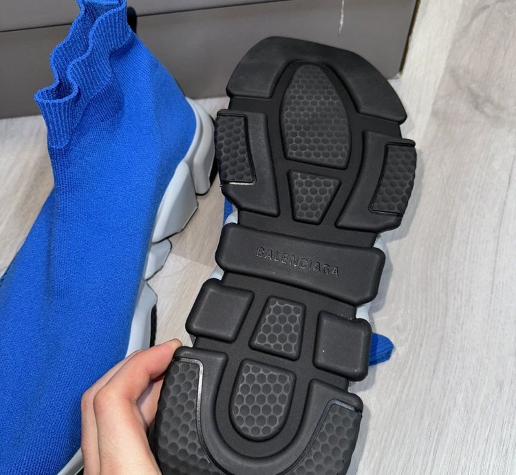 Blue Balenciaga Speed Trainer