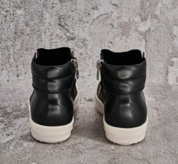 BNIB RICK OWENS LEATHER BLACK ISLAND DUNKS 41 5
