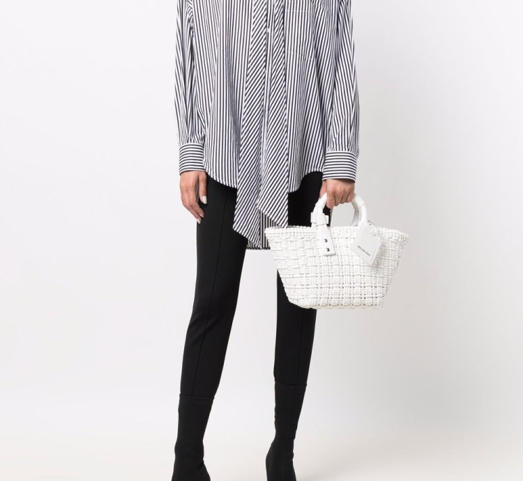 Balenciaga XS Bistro Basket Tote Bag