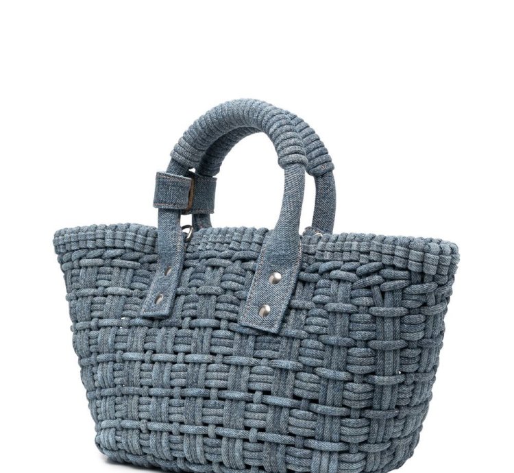 Balenciaga Bistro Denim Bascket Bag