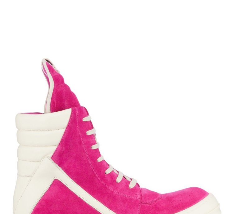 BNWT SS23 RICK OWENS EDFU HOT PINK GEOBASKET 46