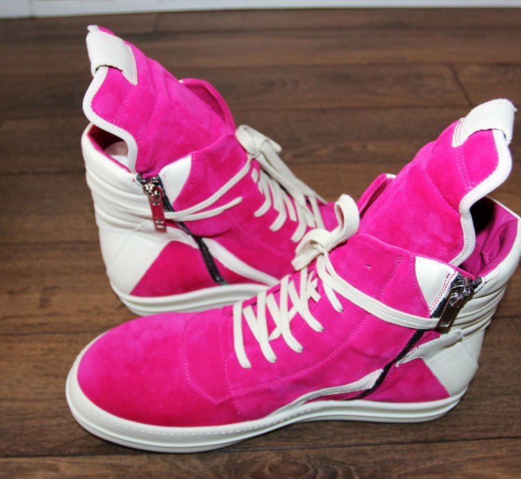 BNWT SS23 RICK OWENS EDFU HOT PINK GEOBASKET 46