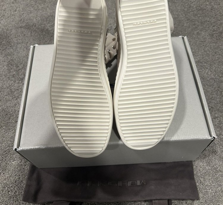 BRAND NEW Rick Owens DRKSHDW Ramones White Cargo High