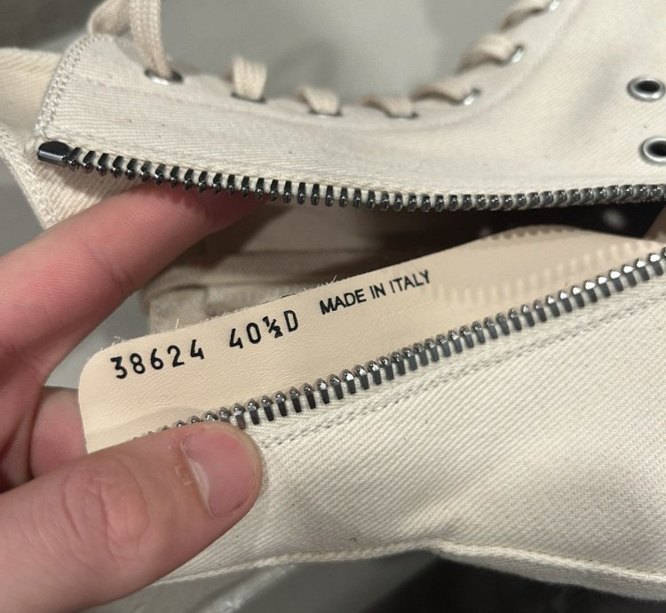 BRAND NEW Rick Owens DRKSHDW Ramones White Cargo High