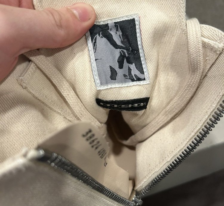BRAND NEW Rick Owens DRKSHDW Ramones White Cargo High
