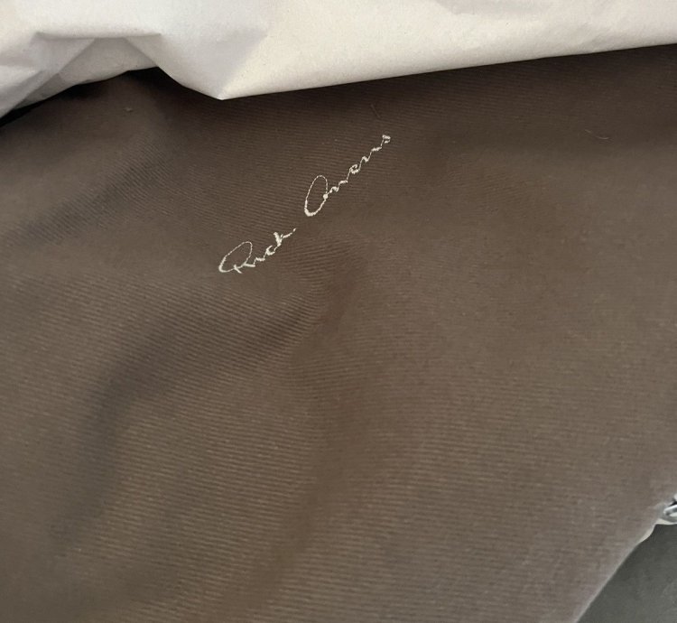 Brown Pony hair Rick Owens Geobasket