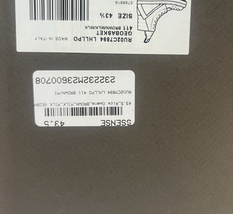 Brown Pony hair Rick Owens Geobasket