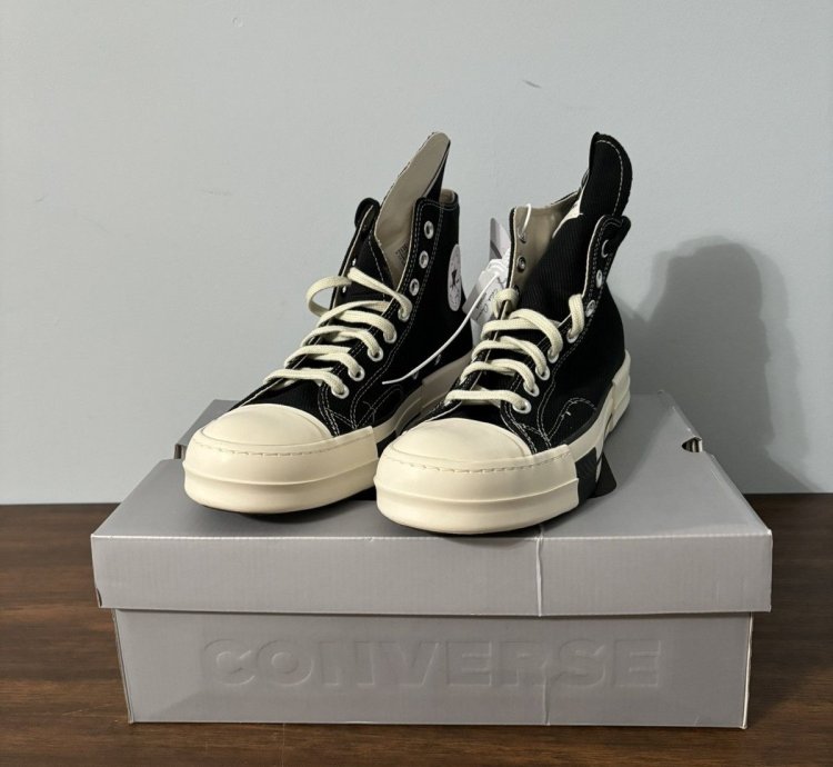 Converse DRKSTAR Hi Rick Owens DRKSHDW Black Egret