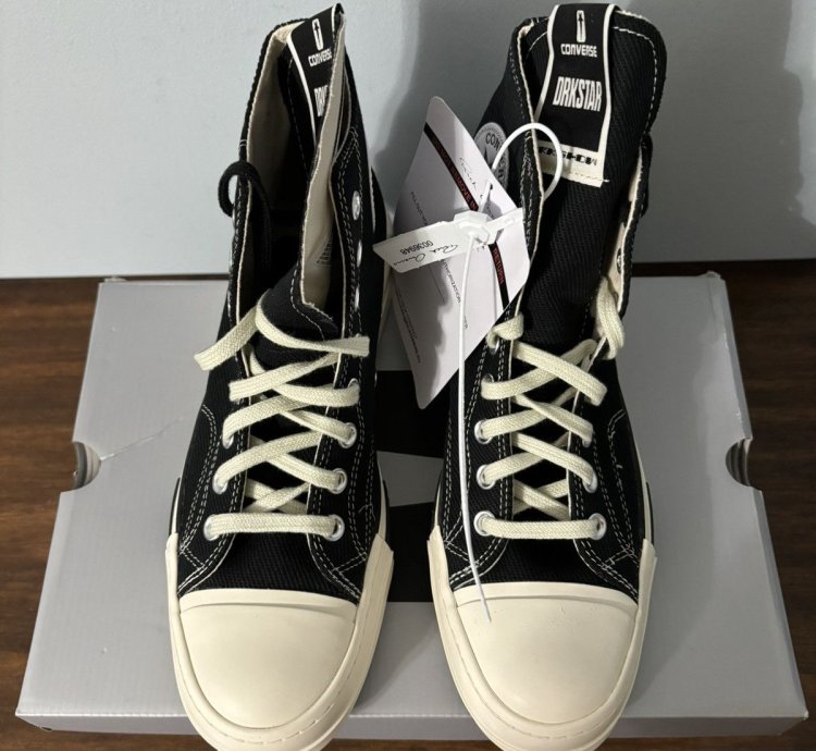Converse DRKSTAR Hi Rick Owens DRKSHDW Black Egret