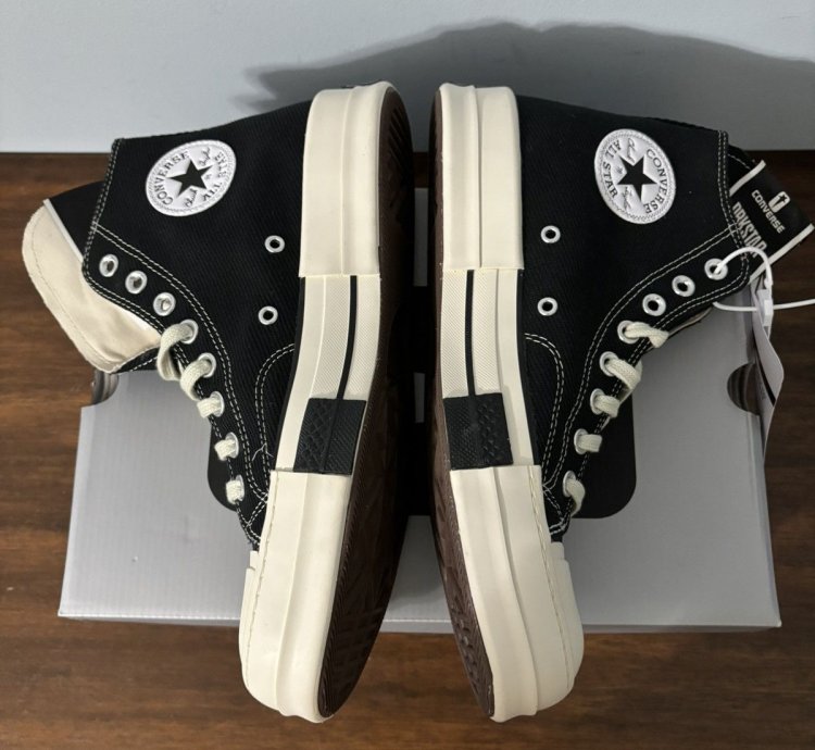 Converse DRKSTAR Hi Rick Owens DRKSHDW Black Egret