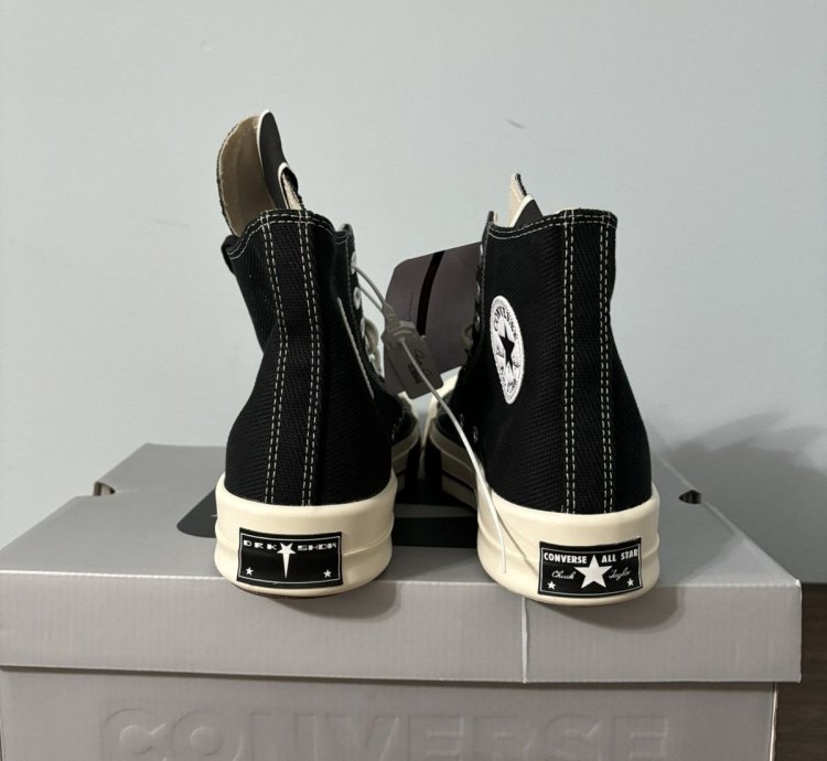 Converse DRKSTAR Hi Rick Owens DRKSHDW Black Egret