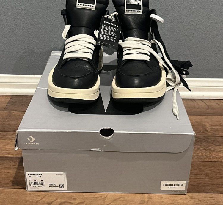 Converse Rick Owens DRKSHDW TURBOWPN Black Cream A03945C