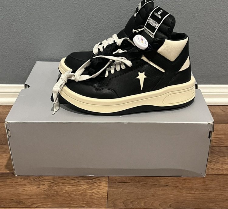 Converse Rick Owens DRKSHDW TURBOWPN Black Cream A03945C