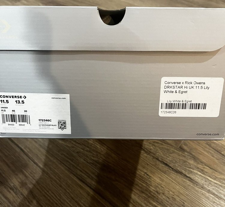 Converse Rick Owens DRKSTAR Ox