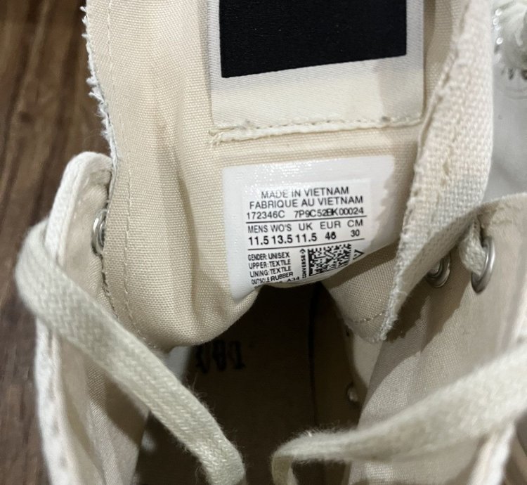 Converse Rick Owens DRKSTAR Ox